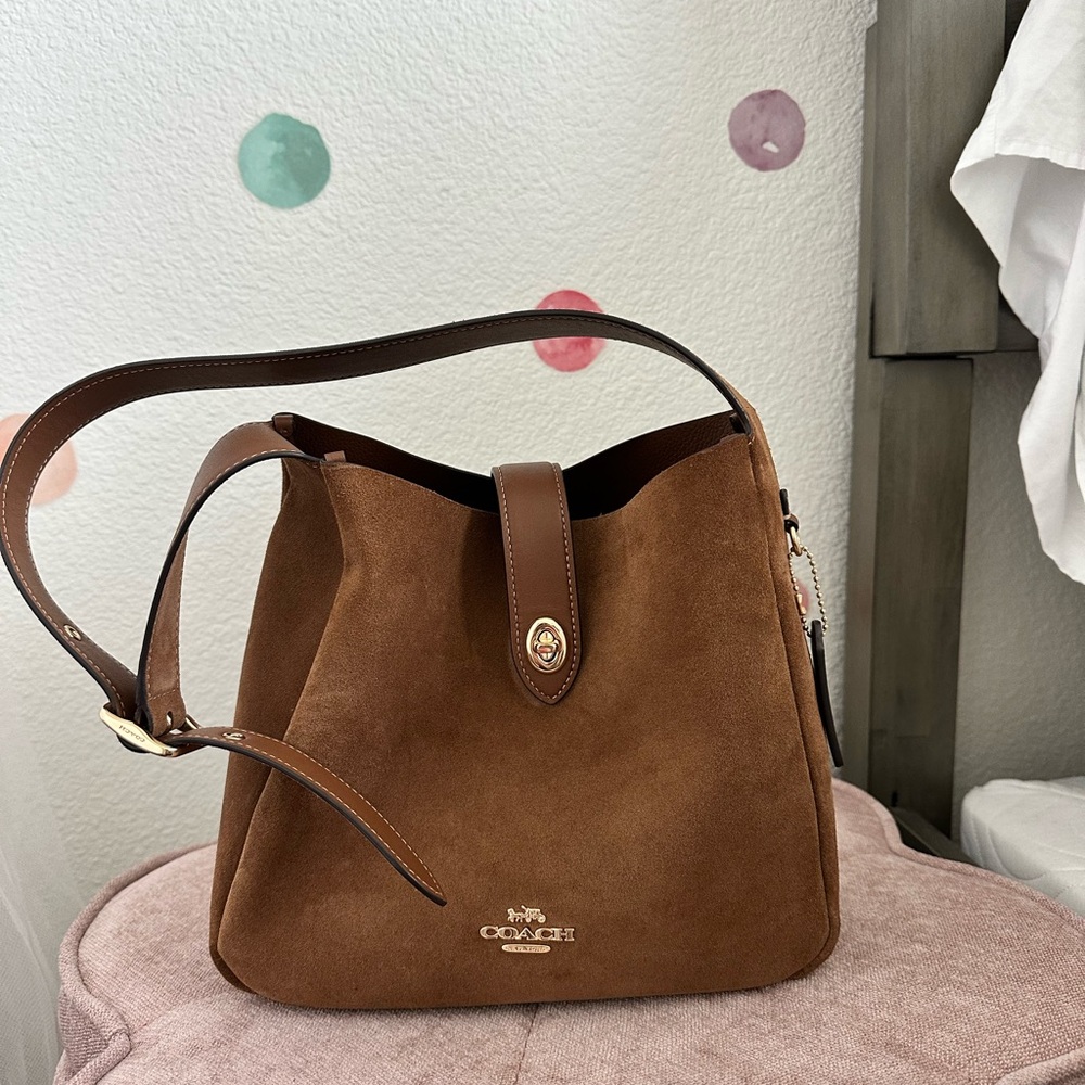 Coach Brown Suede Women's Bag